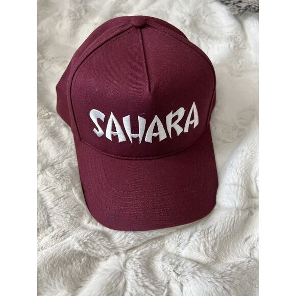 New Sahara Hotel and Casino Las Vegas Trucker Hat Cap Burgundy Mens Women’s OS - Picture 7 of 8